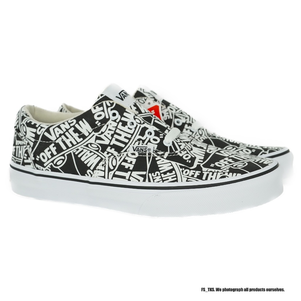 VN0A3MWAUZ91 VANS Doheny OTW Repeat (White) Big Kid's Low Top Canvas Shoes